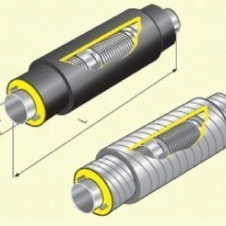 Компенсатор (ГОСТ 8732-78/8731-74, Мст.09г2с) СКУ 16-200-160-2-ППУ-ПЭ с ОДК